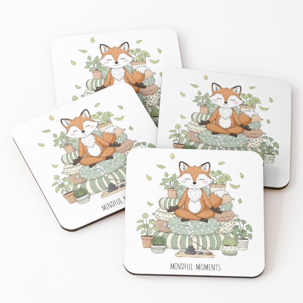 Item preview, Mindful Moments Meditation Fox Zen Vibes designed and sold by DESIGNPP.