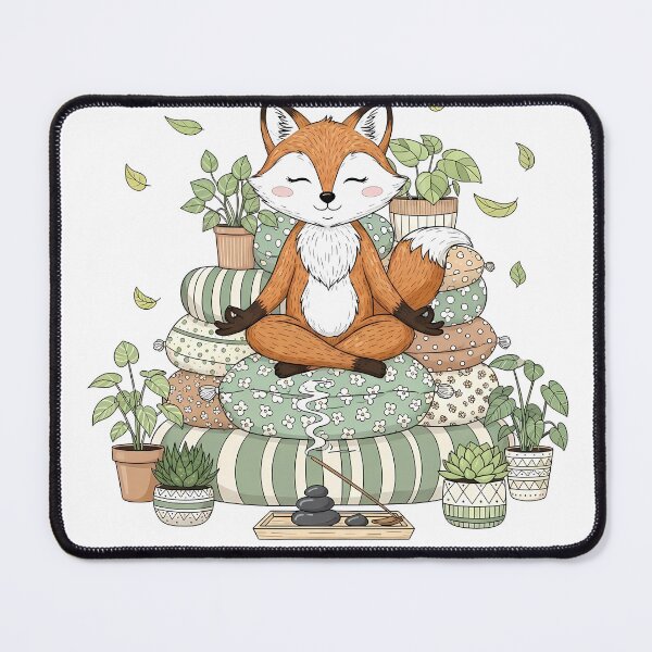 Item preview, Mindful Moments Meditation Fox Zen Vibes designed and sold by DESIGNPP.