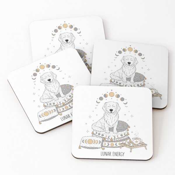 Item preview, Lunar Energy Moon Phases Dog Astrology designed and sold by DESIGNPP.
