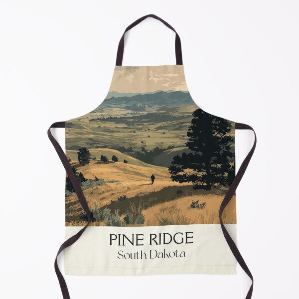 Item preview, Pine Ridge South Dakota Vintage Poster | Rolling Prairie Art Print | Great Plains Landscape Decor designed and sold by TuncGK.