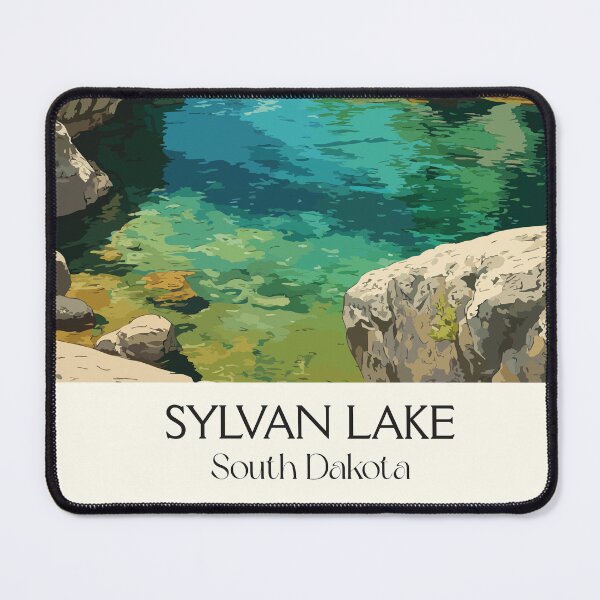 Item preview, Sylvan Lake South Dakota Vintage Poster | Needles Highway Scenery Art Print | Custer State Park Decor designed and sold by TuncGK.