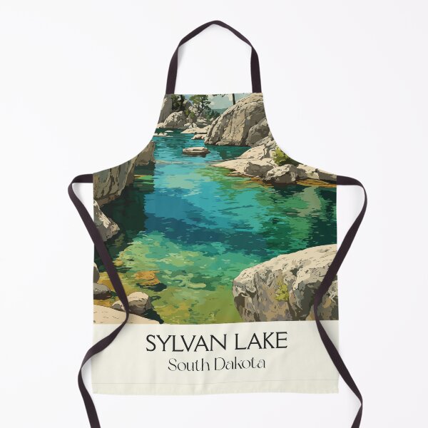 Item preview, Sylvan Lake South Dakota Vintage Poster | Needles Highway Scenery Art Print | Custer State Park Decor designed and sold by TuncGK.