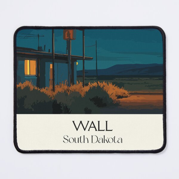 Item preview, Wall South Dakota Vintage Travel Poster | Badlands Roadside Art Print | Retro Motel Sign Decor designed and sold by TuncGK.