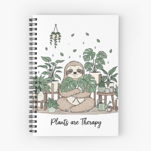 Item preview,  Plants are Therapy Sloth Plant Parent designed and sold by DESIGNPP.