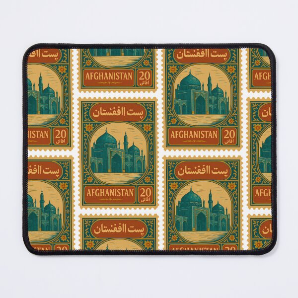 Item preview, Afghanistan Vintage Postage Stamp – Mosque Illustration designed and sold by Travellerz.