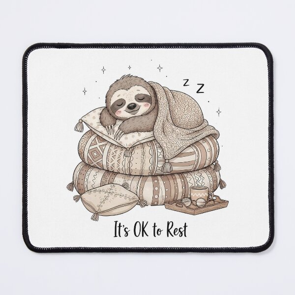 Item preview, It's OK to Rest Sleeping Sloth designed and sold by DESIGNPP.