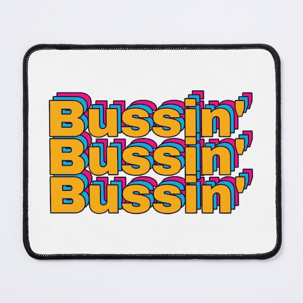 Item preview, Bussin’ Retro Text Meme | Funny Viral Slang Typography Design designed and sold by SimplyJasper.