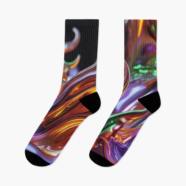 Item preview, Abstract Flame Art - Glossy Chrome in Haunted Colors designed and sold by Harmonic_Layers.