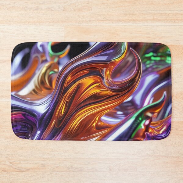 Item preview, Abstract Flame Art - Glossy Chrome in Haunted Colors designed and sold by Harmonic_Layers.