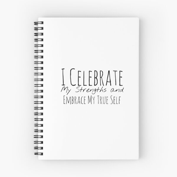 Item preview, I Celebrate My Strengths and Embrace My True Self – Self-Love Affirmation designed and sold by Camila  Ardila.