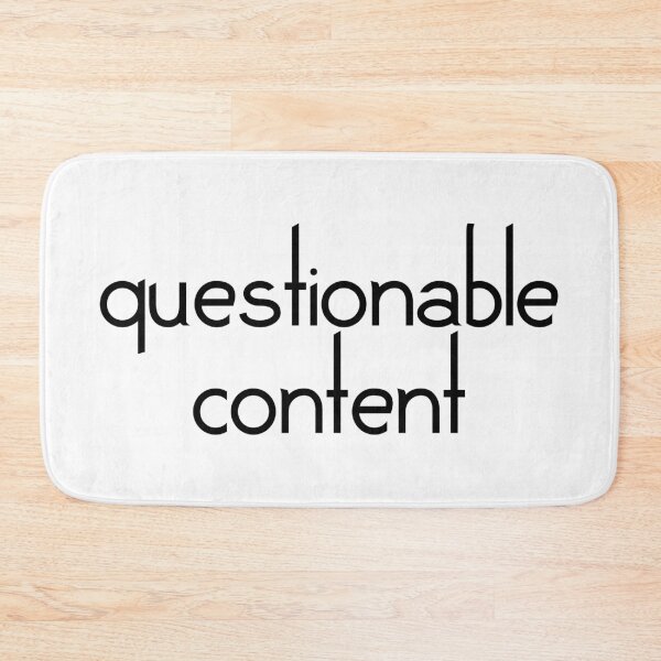 Item preview, questionable content, version 1 white designed and sold by mntimg.