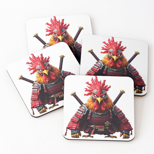 Item preview, Samurai Rooster | Warrior Chicken of Honor designed and sold by NovaProArt.