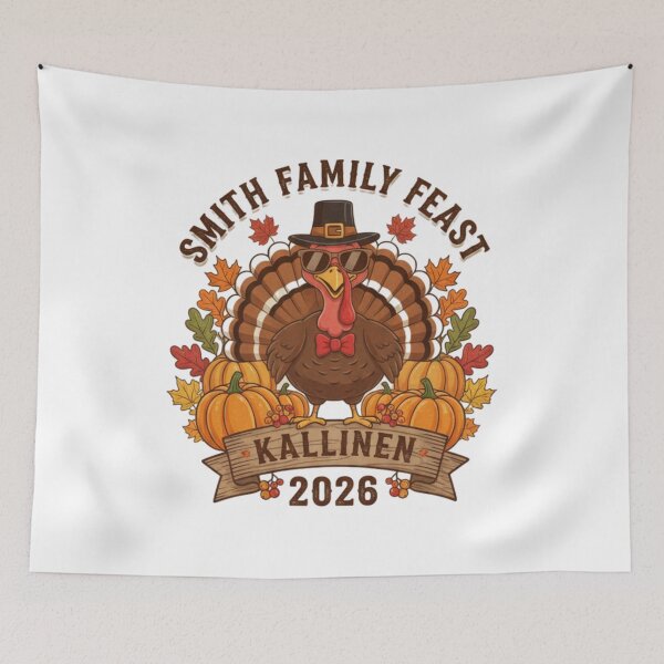 Item preview, Kallinen Family's Thanksgiving Feast 2026 designed and sold by Silent Watch Threads..