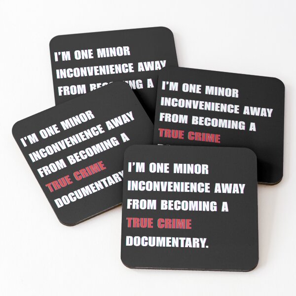 Item preview, True Crime Documentary – Funny Gen Z Dark Humor Quote designed and sold by RetroFlow Designs..