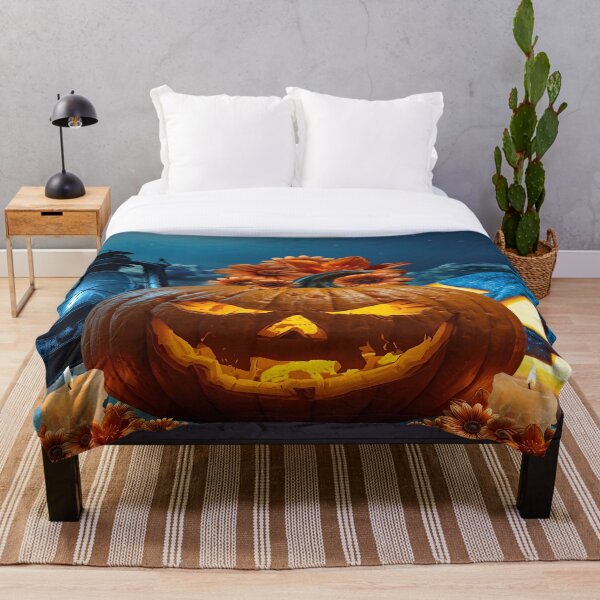 Item preview, Floral Scary Cool Pumpkin Face designed and sold by shaang.