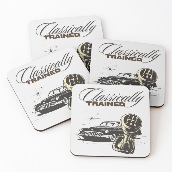 Item preview, Classically Trained Vintage Car & Stick Shift | Retro Driving Enthusiast Design designed and sold by Cree8if.