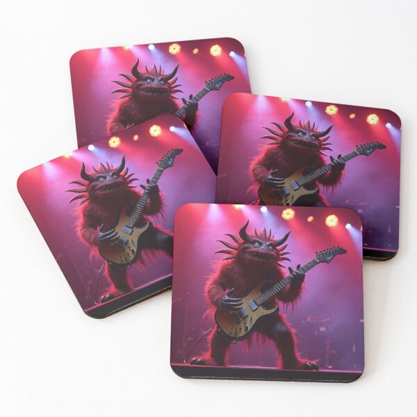 Item preview, Rock Monster | Cartoon Guitarist on Stage designed and sold by NovaProArt.
