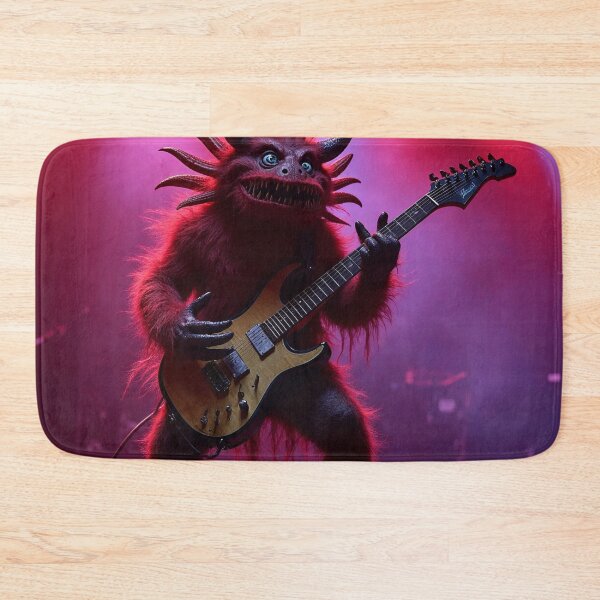 Item preview, Rock Monster | Cartoon Guitarist on Stage designed and sold by NovaProArt.