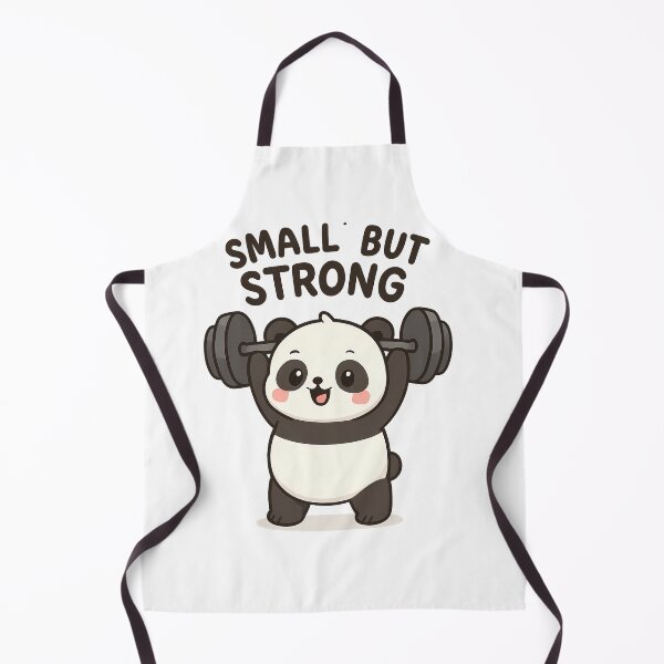 Item preview, Small but Strong – Cute panda with dumbbells | Fitness & Motivation Design designed and sold by Khatare.