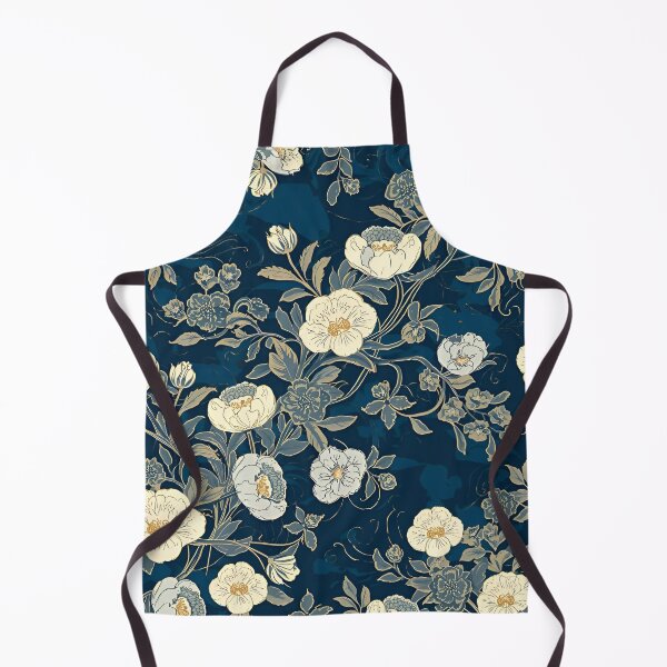 Item preview, Floral Print with Blue Background designed and sold by Ciervo Primavera.