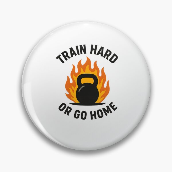 Artikelvorschau, „Train Hard or Go Home – Kettlebell Fitness Motivation Design“ entworfen und verkauft von Khatare.