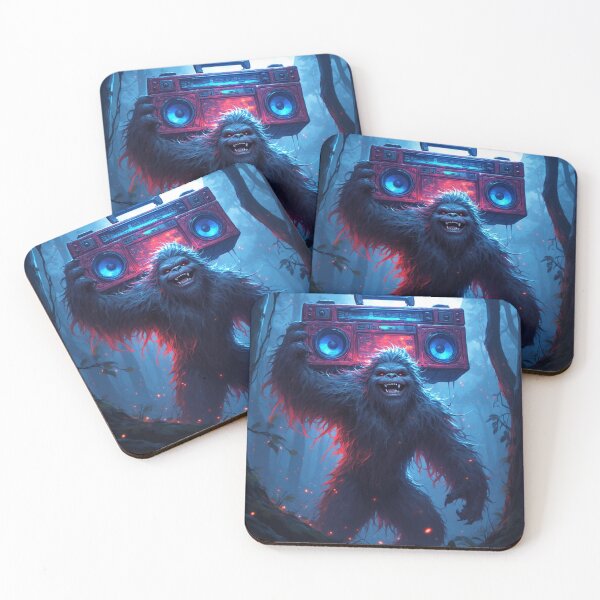Item preview, Sasquatch With Boombox designed and sold by TheDarkWardrobe.
