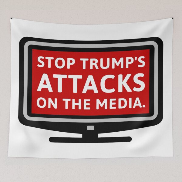 Item preview, Stop Trump’s attacks on the media.  designed and sold by Rachel the Artist .