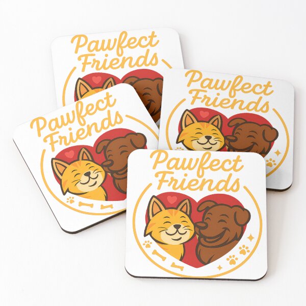 Item preview, Pawfect Friends – Cat & Dog at Heart designed and sold by Khatare.