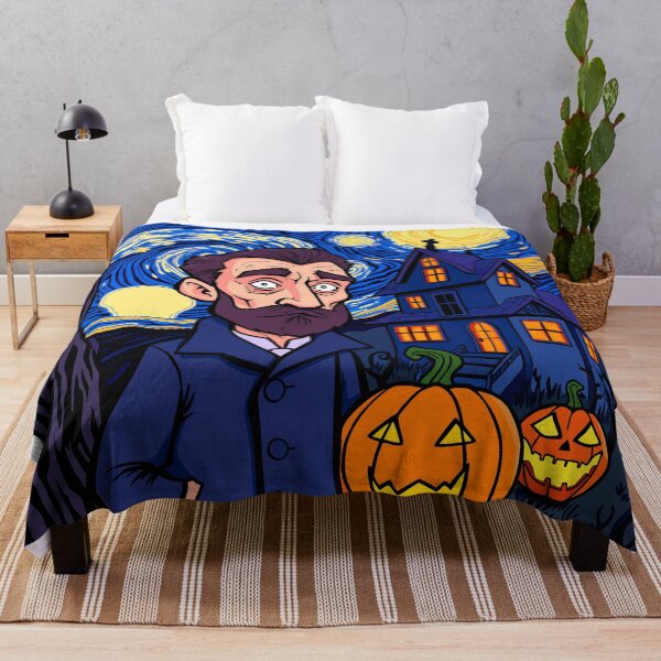 Item preview, Haunted Van Gogh Scene – Gothic Starry Halloween Night designed and sold by sherifshaaban.