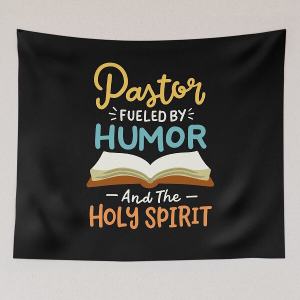 Item preview, Pastor Fueled by Humor and the Holy Spirit Funny Christian Bible Verse Design designed and sold by Betsytiptoe.