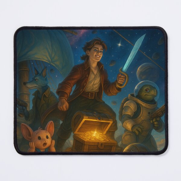 Item preview, Space pirates on a treasure hunt designed and sold by _Smiley_.