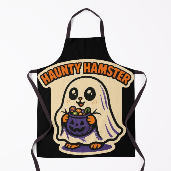 Item preview, Retro Halloween Pets – Ghost Hamster Haunty Hamster Comic Art designed and sold by JacobKAurumhead.