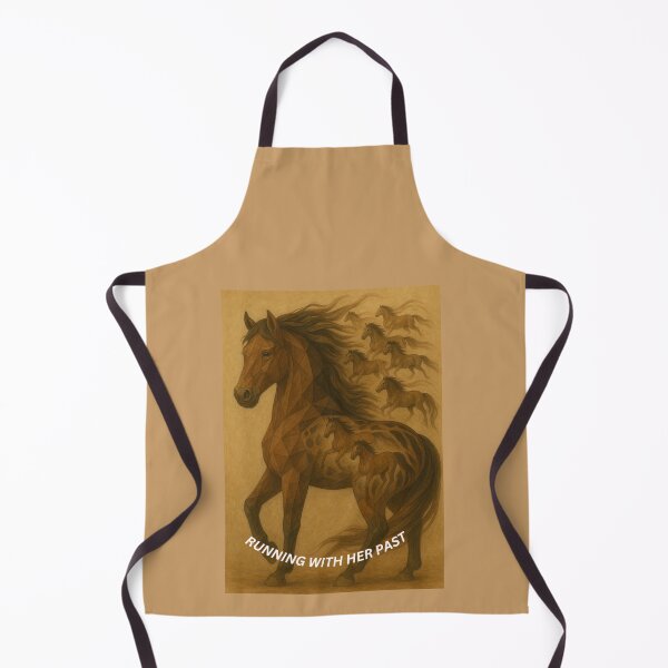 Item preview, Running With Her Past – Geometric Horse and Herd designed and sold by GeoWild Designs.