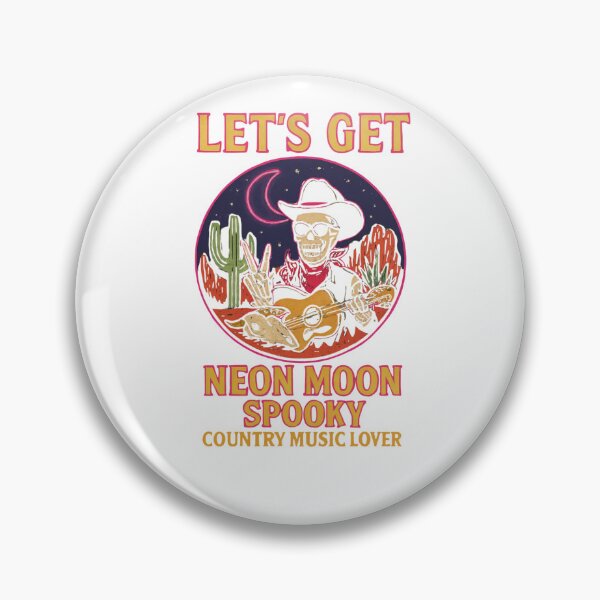 Item preview,  Let’s Get Spooky – County Cowboy music Lover – Neon Moon – Rock on Bones – Halloween Classic T-Shirt designed and sold by inkfluenceart.