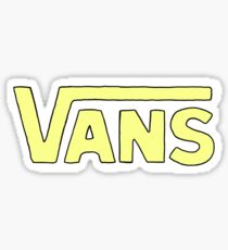 yellow vans Sticker