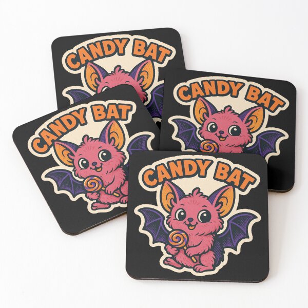 Item preview, Retro Halloween Pets – Candy Bat Cute Halloween Bat Comic Art designed and sold by JacobKAurumhead.