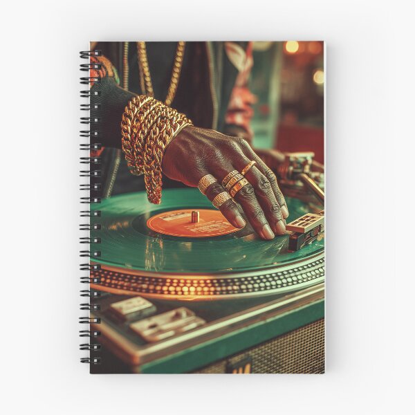 Item preview, Hip Hop DJ Turntable Vinyl Record Wall Art Print designed and sold by ArgentoArt.