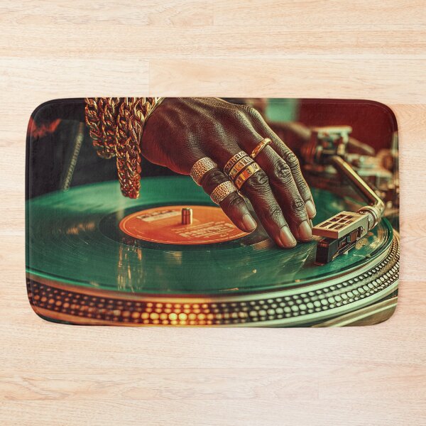 Item preview, Hip Hop DJ Turntable Vinyl Record Wall Art Print designed and sold by ArgentoArt.
