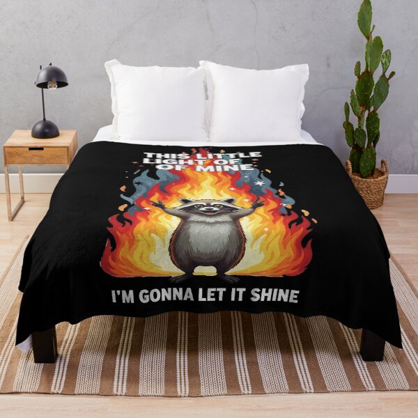 Item preview, Raccoon with Peace Signs and Colorful Flame designed and sold by GentleRebels.