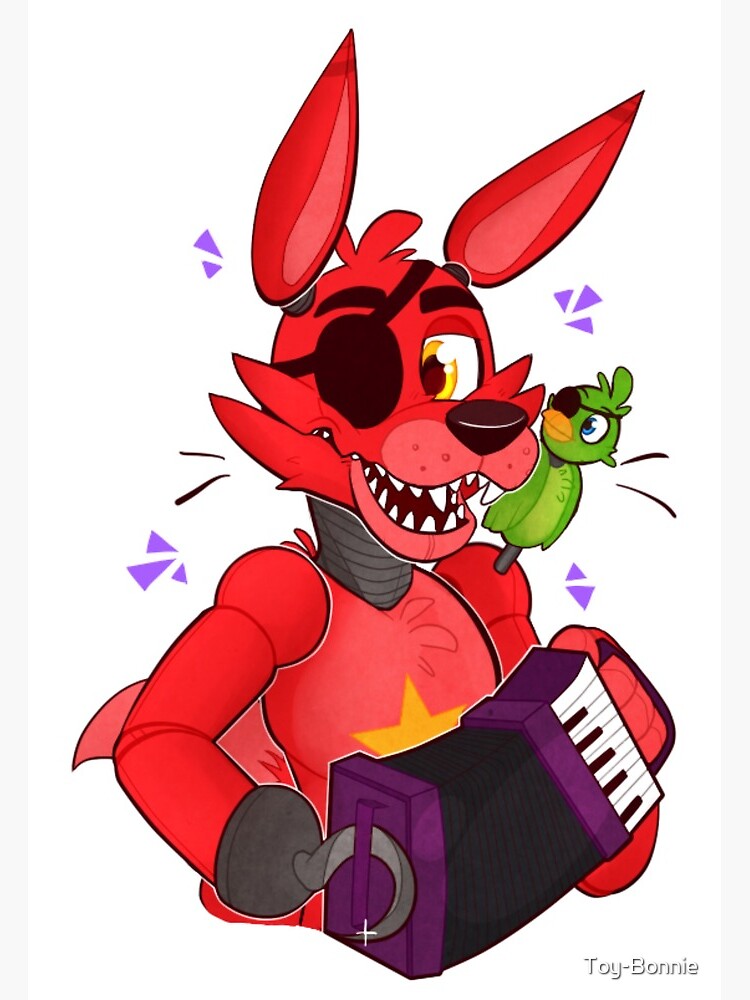 Rockstar Foxy Me Bird Likes Ya Greeting Card By Toy Bonnie Redbubble