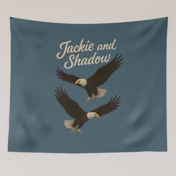 Item preview, Jackie And Shadow Bald Eagle Perfect Gifts For Nature Lovers and Bird Enthusiasts designed and sold by SkymarArt.