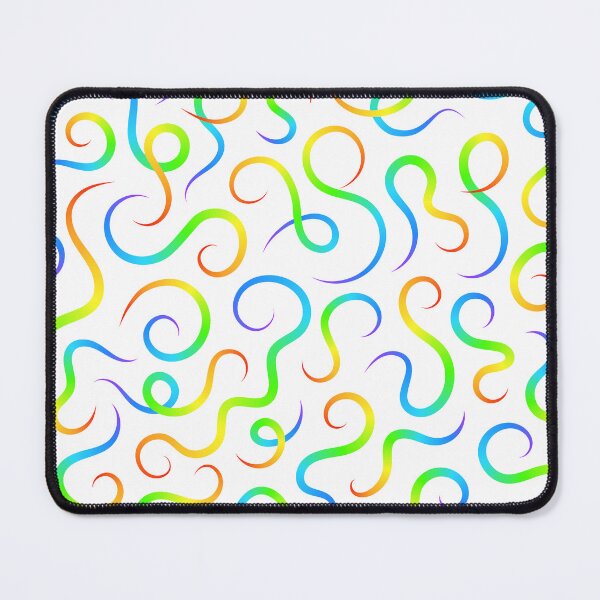 Item preview, Rainbow Swirl Wave Pattern on White Background designed and sold by GraffiTimi.