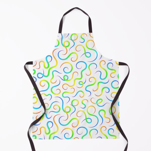 Item preview, Rainbow Swirl Wave Pattern on White Background designed and sold by GraffiTimi.