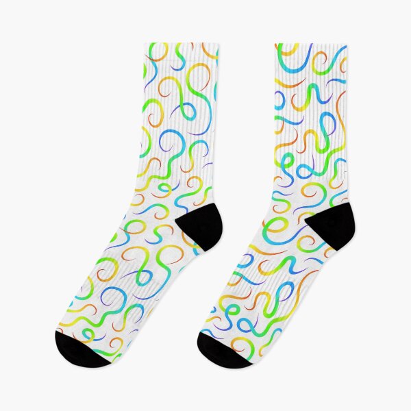 Item preview, Rainbow Swirl Wave Pattern on White Background designed and sold by GraffiTimi.