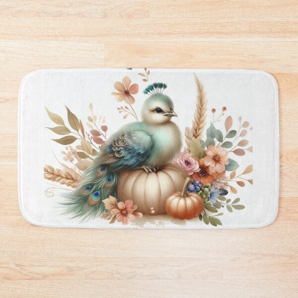 Item preview, Farmhouse holiday Peacock – Rustic Baby Animal Wall Art designed and sold by WF-Studio.