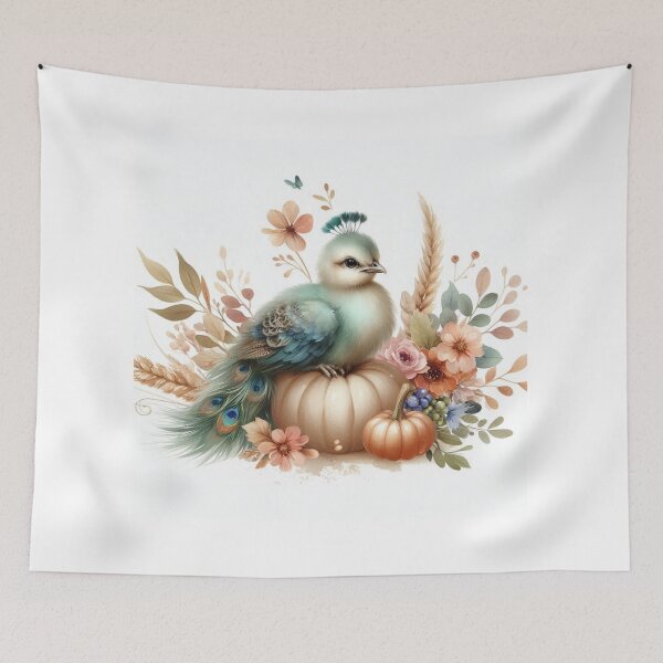 Item preview, Farmhouse holiday Peacock – Rustic Baby Animal Wall Art designed and sold by WF-Studio.