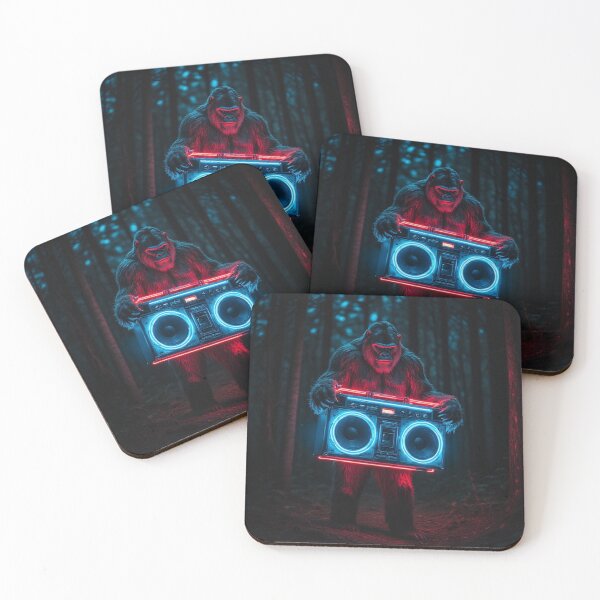Item preview, Sasquatch With Boombox designed and sold by TheDarkWardrobe.