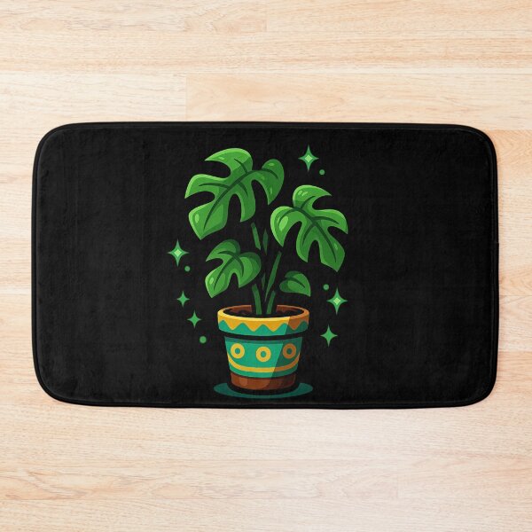 Item preview, Monstera Chibi in Decorative Pot – Kawaii Indoor Plant designed and sold by Ahau Designs.
