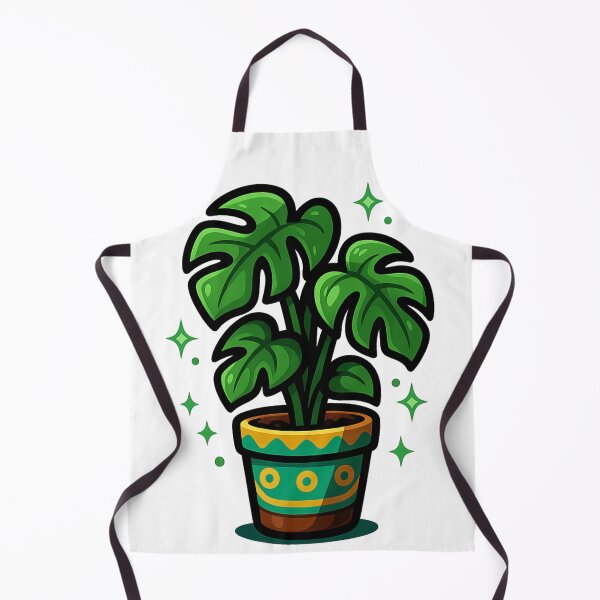 Item preview, Monstera Chibi in Decorative Pot – Kawaii Indoor Plant designed and sold by Ahau Designs.