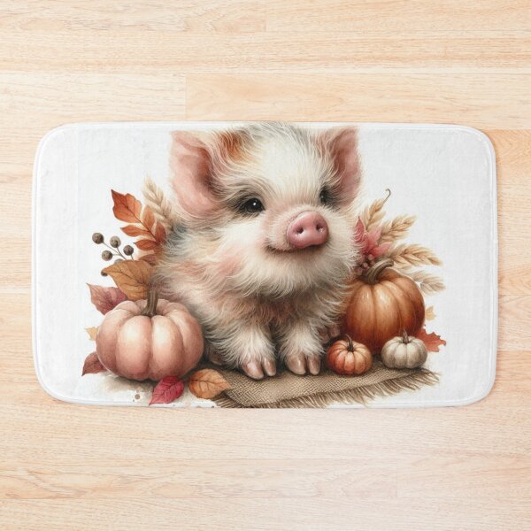 Item preview, Farmhouse holiday Piglet – Rustic Baby Animal Wall Art designed and sold by WF-Studio.